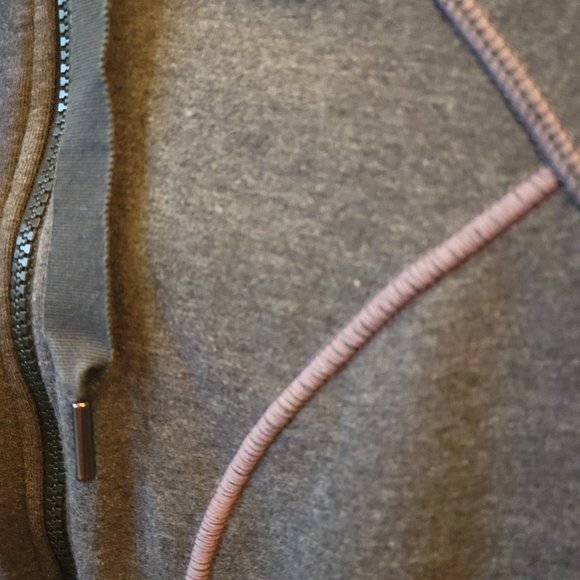 Athleta Full Zip Fleece Lined Gray Hoodie - Picture 9 of 13
